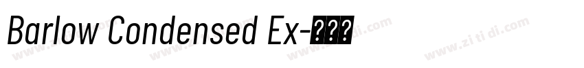 Barlow Condensed Ex字体转换